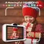 WOWGO Kids Digital Camera - 12MP Childrens Selfie Camera with 3.5 Inches Large Screen for Boys and Girls,1080P Rechargeable Electronic Camera with 32GB TF Card