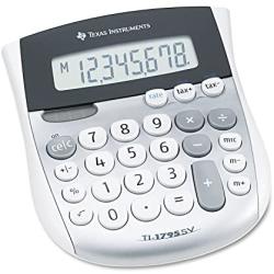 Texas Instruments TI1795SV TI-1795SV Minidesk Calculator, 8-Digit LCD