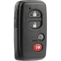 Smart Key Fob Keyless Entry Remote Shell Case & Pad fits Toyota Highlander Venza 2008-2016 (HYQ14AAB, HYQ12ACX, HYQ14AEM)
