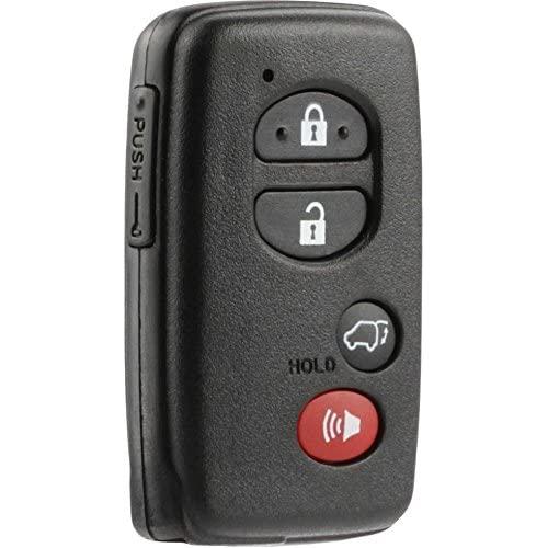 Smart Key Fob Keyless Entry Remote Shell Case & Pad fits Toyota Highlander Venza 2008-2016 (HYQ14AAB, HYQ12ACX, HYQ14AEM)