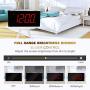 Rocam Home LED Digital Alarm Clock - 6.5'' Large Red Display, Loud Alarm, 7 Colored Night Light, Snooze, Dimmer, Dual USB Charger Ports, Battery Backup, 12/24 Hours for Bedrooms, Kids, Heavy Sleepers
