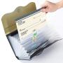 Receipt Organizer for Business,School,Office,Bank,Accordian File Folder for Check,Bill,Invoice,13 Pockets Expanding File Organizer(Green)
