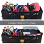 Home Innovation Trunk Organizer for SUV Car, Truck, Auto, Minivan - 4 Adjustable Compartments Foldable Portable Trunk Organizer, Heavy Duty Durable Car Organizer, Removable Flexible Cargo Storage Bag