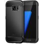 JETech Case for Samsung Galaxy S7 Protective Cover with Shock-Absorption and Carbon Fiber Design (Black)