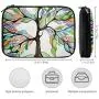 Colorful Life of Tree Electronic Organizer Compact Travel Cable Organizer Bag Pouch