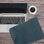 Allinside 11-12'' Laptop Sleeve for MacBook Air 11 / MacBook 12, Synthetic Leather, Blue