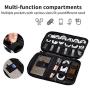 Hip Hop Unicorn Rainbow Unicorn Aabb Electronic Organizer Bag Pouch for Electronics Accessories
