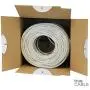 trueCABLE Cat6 Shielded Riser (CMR), 1000ft, White, 23AWG Solid Bare Copper, 550MHz, ETL Listed, Overall Foil Shield (FTP), Bulk Ethernet Cable