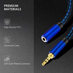 Headphone Extension Cable Audio Extension Cable 10ft, NC XQIN Aux Extension Cable 3.5mm Audio Cable Extension 3.5mm Male to Female Audio Stereo Cable Compatible with Phone Headphone Speaker