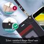 FYY Case for iPhone 7/8/SE 2020, Luxury PU Leather Wallet Phone Case with Card Holder Flip Cover for iPhone 7/iPhone 8/iPhone SE 2020 (2nd Gen) 4.7 inch - Dark Black