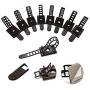 Wire Management Clips with Screw Hole (40 Pack) Adjustable Zip Ties，self Adhesive Nylon Cable Traps(Black)