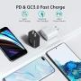 CHOETECH USB C Charger(2-Pack) for iPhone 12/12 Mini/12 Pro Max, 18W Fast Charger USB C Power Delivery Wall Charger for iPhone 11 Pro Max/SE/ XS/XR, iPad Pro, Galaxy S20 Ultra/S20, Google Pixel 4/3XL