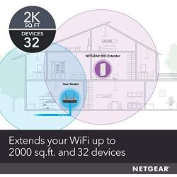 NETGEAR WiFi Mesh Range Extender EX6250 - Coverage up to 2000 sq.ft. and 32 devices with AC1750 Dual Band Wireless Signal Booster & Repeater (up to 1750Mbps speed), plus Mesh Smart Roaming