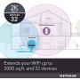NETGEAR WiFi Mesh Range Extender EX6250 - Coverage up to 2000 sq.ft. and 32 devices with AC1750 Dual Band Wireless Signal Booster & Repeater (up to 1750Mbps speed), plus Mesh Smart Roaming NETGEAR WiFi Mesh Range Extender EX6250 - Coverage up to 2000 sq.ft. and 32 devices with AC1750 Dual Band Wireless Signal Booster & Repeater (up to 1750Mbps speed), plus Mesh Smart Roaming
