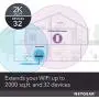 NETGEAR WiFi Mesh Range Extender EX6250 - Coverage up to 2000 sq.ft. and 32 devices with AC1750 Dual Band Wireless Signal Booster & Repeater (up to 1750Mbps speed), plus Mesh Smart Roaming