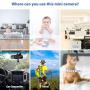 Mini Spy Camera WiFi, Relohas HD 1080P Spy Camera Wireless Hidden Live Streaming, Upgraded Night Vision/ Motion Activated Spy Cam Nanny Cam, Security Camera for Home and Outdoor (with Cell Phone APP)