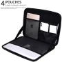 SUPGEAR Laptop Sleeve Case for 13-13.3 Inch Notebook, Shockproof Waterproof Computer Bag Protective Compatible for MacBook Pro, MacBook Air, Notebook, Microsoft Surface, Chromebook (Black)