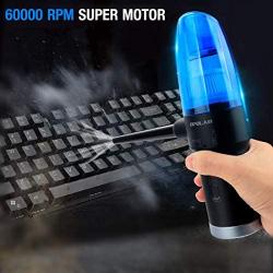 OPOLAR Cordless Electric Compressed Air Duster - Blower & Vacuum 2-in-1, USB Fast Charge Keyboard Cleaner for Cleaning Dust,Hairs,Crumbs,Scraps for Laptop,Piano,Sofa Gap，car Interior Decorations，Toys