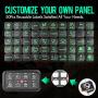 8 Gang Switch Panel, DJI 4X4 On-Off LED Car Switch Panel Circuit Control Relay System Box Universal Slim Touch Panel with Harness and Label Stickers for Truck Boat ATV UTV Caravan Marine
