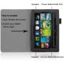 Fintie Folio Case for Kindle Fire HD 7'' (2013 Old Model) - Slim Fit Folio Case with Auto Sleep/Wake Feature (Will only fit Amazon Kindle Fire HD 7, Previous Generation - 3rd), Black