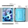 SUPCASE Unicorn Beetle Pro Series Case Designed for iPad Air 4 (2020) 10.9 Inch, with Pencil Holder & Built-in Screen Protector Full-Body Rugged Heavy Duty Case (Blue)