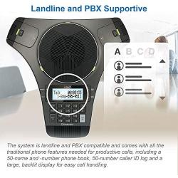 VTech VCS702 ErisStation DECT 6.0 Conference Phone with Two Wireless Mics using Orbitlink Wireless Technology