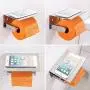 APLusee Toilet Paper Holder with Phone Shelf Polished Chrome, SUS 304 Stainless Steel Bathroom Accessories Tissue Roll Dispenser Storage Wall Mounted APLusee Toilet Paper Holder with Phone Shelf Polished Chrome, SUS 304 Stainless Steel Bathroom Accessories Tissue Roll Dispenser Storage Wall Mounted