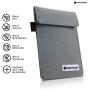 Silent Pocket Signal Blocking Faraday Key Fob Case - Car Anti Theft Device Shielding Against All Signal Types, Including RFID Blocking & Durable Faraday Bag, Fits Most Car Keyfobs (Charcoal Grey)