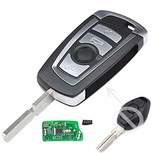Keyecu EWS Modified Flip Remote Key 315MHZ ID44 1998-2005 for BMW 3 5 + 7 Series HU58