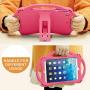 TopEsct Kids Case for iPad Mini 5 4 3 2 1,Silicone Childproof for All Kinds of iPad Mini, Built-in Handle Stand, Comes with a Strap. (Pink)