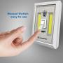 LED Night Light, Kasonic 200 Lumen Cordless COB LED Light Switch, Under Cabinet, Shelf, Closet, Garage, Kitchen, Stairwell and More, Battery Operated (4 Pack)