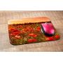 NICOKEE Poppy Rectangle Gaming Mousepad Poppy Flower Red Floral Landscape Mouse Pad Mouse Mat for Computer Desk Laptop Office 9.5 X 7.9 Inch Non-Slip Rubber