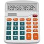 Helect Calculator, Standard Function Desktop Calculator, White