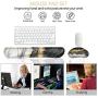 HAOCOO Ergonomic Keyboard Wrist Rest Pad and Mouse Pad Wrist Support Set with Non-Slip Backing Memory Form-Filled, Easy-Typing and Pain Relief for Gaming Office Computer Laptop(Black Gold Mix Marble)