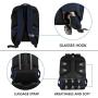 KROSER Laptop Backpack Large Computer Backpack Fits up to 15.6 Inch Laptop with USB Charging Port Water-Repellent School Travel Backpack Casual Daypack for Business/College/Women/Men-Dark Blue