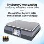 ACLAS Digital Price Computing Scale NTEP Certified Legal for Trade 60lb Dry Cell Battery Powered 2 Years Working, No Plug in Power, Touch Like Keys, Multi Customers Accumulating