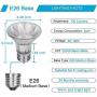 Par20 Bulbs, 6 Pack 120V 50W Par20 Flood Light Bulbs, E26 Medium Base Long Lasting Life High Output Par20 50W Halogen Bulb -Warm Light