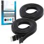 Litcessory Extension Cable for Philips Hue Lightstrip Plus (3.3ft, 2 Pack, Black)