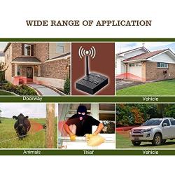 1/2 Mile Solar Driveway Alarm Sytem Wireless Long Range Outdoor Weather Resistant Motion Sensor & Detector- Driveway Alarms Wireless Outside Monitor & Protect