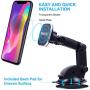 Magnetic Phone Car Mount, Panvox Universal Dashboard Windshield Car Phone Mount Holder with Upgraded 3.2'' Suction Cup,8 Strong Magnets Compatible with iPhone 11 Pro X XS Max XR Galaxy Note10 S10