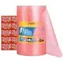 Fuxury Pink Anti-Static Bubble Cushioning Wrap Roll Air Bubble Roll 1 Roll 36 Feet,Perforated Every 12'',Included 10 Fragile Sticker Labels for Packaging Moving Shipping Boxes Supplies