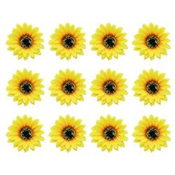 Timoo 12 PCS Sunflower Duckbill Hair Clip, Metal Alligator Hair Accessories for Beach, Summer Party