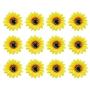 Timoo 12 PCS Sunflower Duckbill Hair Clip, Metal Alligator Hair Accessories for Beach, Summer Party