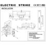 UHPPOTE Electric Strike Door Lock Fail-Secure for Access Control System Deadlatches or Cylindrical Locksets