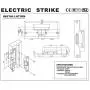 UHPPOTE Electric Strike Door Lock Fail-Secure for Access Control System Deadlatches or Cylindrical Locksets