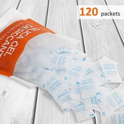 Orimit 120 Packets 2 Gram Silica Gel Packs for Moisture, Desiccant Bags for Spices Jewelry Shoes Boxes Electronics Storage, Food Safe