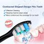 Replacement Toothbrush Heads Compatible with Philips Sonicare Electric Toothbrush. 12 Pack. 6er White and 6er Black.
