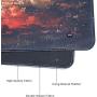 Imegny Extended Gaming Mouse Pad, Portable Keyboard & Mouse Mat with Stitched Edges + Non-Slip Rubber Base (type4 35.415.7Inch, firedragon019)