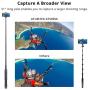 ATUMTEK 51'' Selfie Stick Tripod, All in One Extendable Phone Tripod Stand with Bluetooth Remote 360° Rotation for iPhone and Android Phone Selfies, Video Recording, Vlogging, Live Streaming - Blue