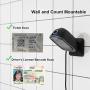 TEEMI Handsfree 2D QR Desktop Barcode Scanner, 1D Handheld Automatic Omnidirectional USB Reader CMOS Image Sensor, Large Scanning Window Capture Screen Codes, TMSL-72